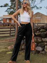 Load image into Gallery viewer, Washed Semi-Elastic Design Denim Cargo Pants