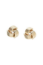 Load image into Gallery viewer, aikergood Avril Knotted Earrings - Gold