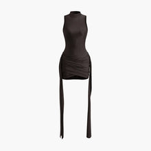 Load image into Gallery viewer, aikergoodBelle Soir¨¦e Mock Turtle Neck Mini Dress