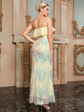 Load image into Gallery viewer, Sexy Strapless Sequin Bodycon Dress