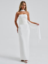 Load image into Gallery viewer, Strapless Lace Trim Dress Set