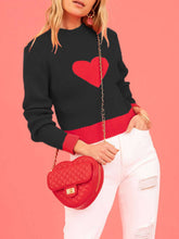 Load image into Gallery viewer, Valentine Love Turtleneck Sweater