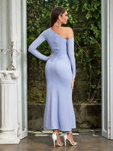 Load image into Gallery viewer, Asymmetrical Sleeve Midi Dress