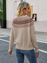 Carica l&#39;immagine nel visualizzatore di Gallery, Embroidered Color Block Knit Sweater
