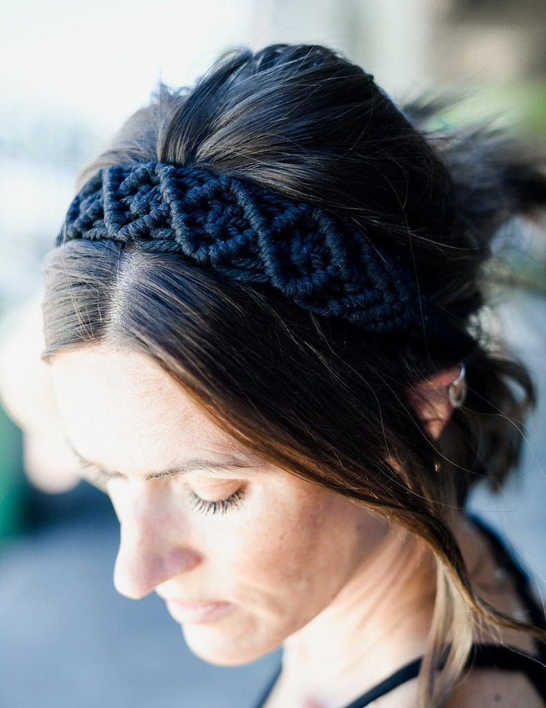 Handmade Elastic Macrame Headband