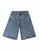 Indlæs billede til gallerivisning Light Blue Denim Sparkling Shorts