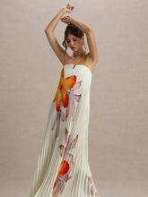 Load image into Gallery viewer, Black Tie Strapless Gown