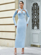 Görseli Galeri görüntüleyiciye yükleyin, Sexy Halter Neck Asymmetrical Dress