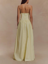 Load image into Gallery viewer, Cotton Frill Maxi Dress - Lemon
