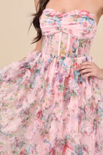 Load image into Gallery viewer, Stunning Element Mesh Ruffled Strapless Maxi Dress