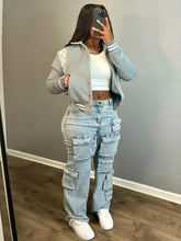 Load image into Gallery viewer, Stretch Denim Cargo Pants