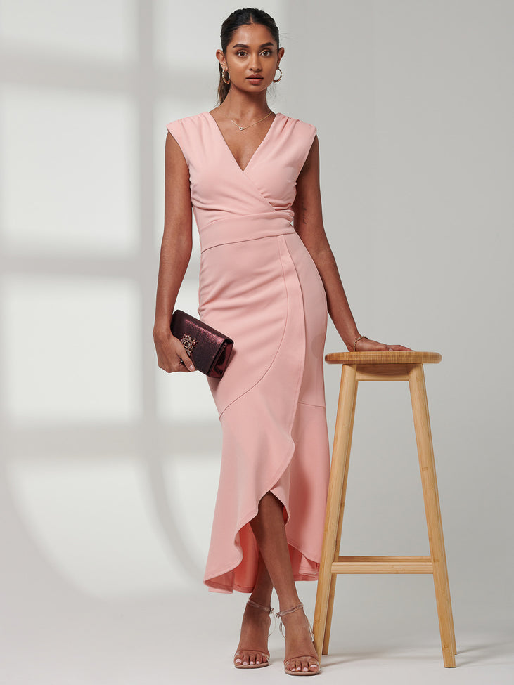 Mabruka Frill Fishtail Maxi Dress