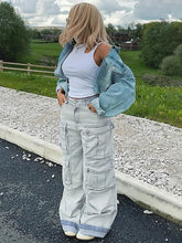 Laden Sie das Bild in den Galerie-Viewer, High-Waist Street Denim