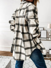 Load image into Gallery viewer, Plaid Casual Brushed Wool Cardigan Jacket