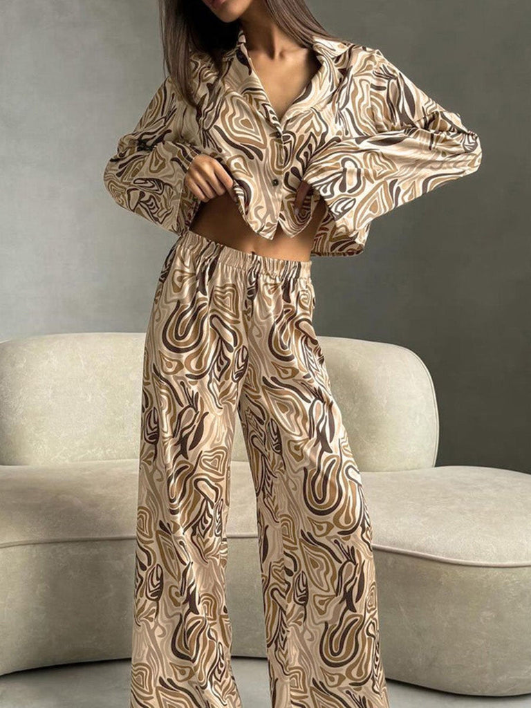 Women's Comfortable Printed Pajama Set