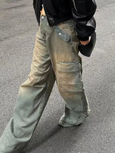 Load image into Gallery viewer, Vintage Washed Denim Pants