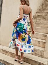 Load image into Gallery viewer, Printed Sleeveless Vacay Dress