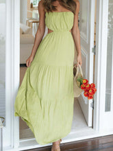 Laden Sie das Bild in den Galerie-Viewer, Sleeveless Waistless Splicing Long Dress