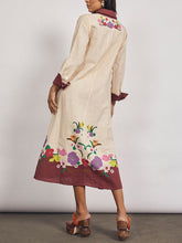 Load image into Gallery viewer, Exquisite Vintage Shirt-Style Midi Dress