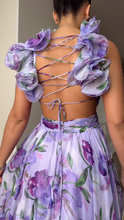 Load image into Gallery viewer, Backless printed maxi dress