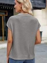 Load image into Gallery viewer, Round-Neck Short-Sleeve Knit Sweater Vest