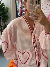 Carregar imagem no visualizador da galeria, Organic Cotton Top - Pink Checks