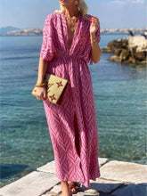 Laden Sie das Bild in den Galerie-Viewer, Printed Resort Maxi Dress