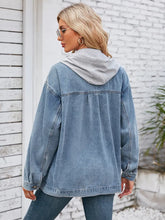 Load image into Gallery viewer, Hooded Convertible Vintage Denim Jacket
