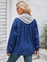 Load image into Gallery viewer, Hooded Convertible Vintage Denim Jacket