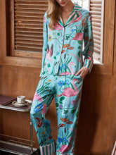 Load image into Gallery viewer, Flamingo Print Pajama Set