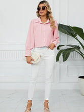Load image into Gallery viewer, Chiffon Loose-Fit Button-Up Shirt