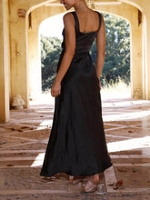 Load image into Gallery viewer, Summer Halter Satin Bridesmaid Prom Maxi Dresses