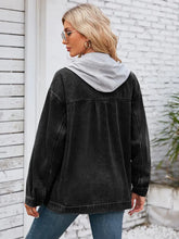 Load image into Gallery viewer, Hooded Convertible Vintage Denim Jacket