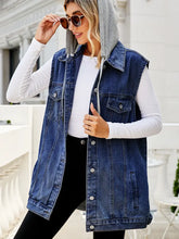 Indlæs billede til gallerivisning Classic Hooded Denim Vest