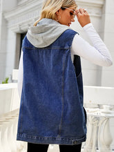 Indlæs billede til gallerivisning Classic Hooded Denim Vest