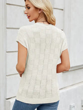 Load image into Gallery viewer, Checkered Knit Casual Sweater