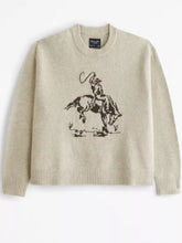 Carica l&#39;immagine nel visualizzatore di Gallery, Cowboy Graphic Crew Sweater