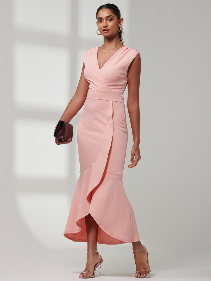 Mabruka Frill Fishtail Maxi Dress