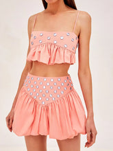 Görseli Galeri görüntüleyiciye yükleyin, Luminous Allure Mirror Skirt Set