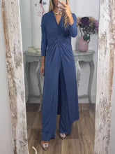 Laden Sie das Bild in den Galerie-Viewer, Casual 2 Pieces Suit With Long Top Matching Trouser