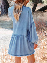 Carica l&#39;immagine nel visualizzatore di Gallery, Indigo Denim Mini Dress