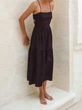 Laden Sie das Bild in den Galerie-Viewer, Linen Cotton Camisole Midi Dress