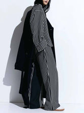 Load image into Gallery viewer, Colorblock Striped Elastic Waist Pocket Pants