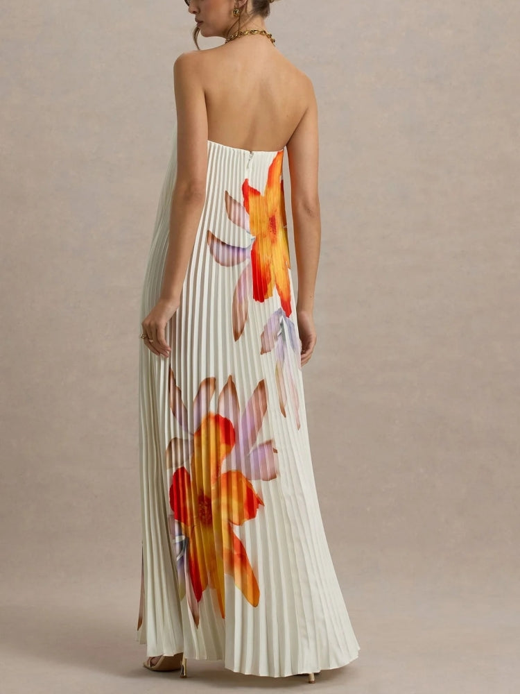 Black Tie Strapless Gown