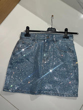 Load image into Gallery viewer, Stretchy Diamant¨¦ Denim Mini Skirt