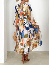 Load image into Gallery viewer, Colorful Geometric Pattern Maxi Dress