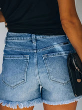 Load image into Gallery viewer, Stylish Ripped Denim Shorts
