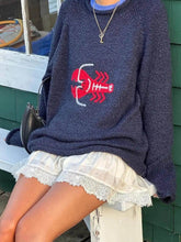 画像をギャラリービューアに読み込む, Casual Knitted Soft And Comfortable Lobster Sweater