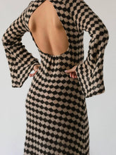 Load image into Gallery viewer, Geometric Print Knitted Dress