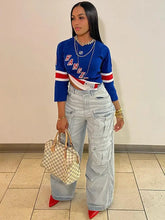 Laden Sie das Bild in den Galerie-Viewer, High-Waist Street Denim